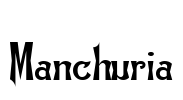 Manchuria Font Image