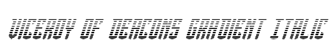Viceroy of Deacons Gradient Italic Font Image