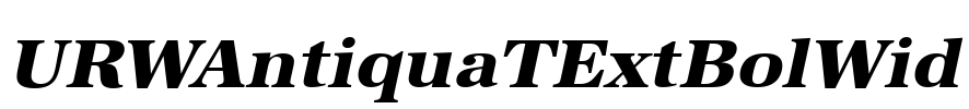 URWAntiquaTExtBolWid Font Image
