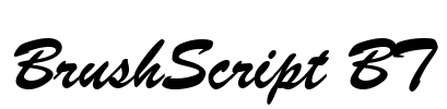 BrushScript BT