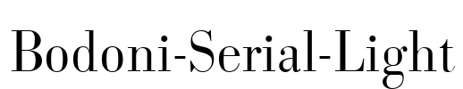 Bodoni-Serial-Light