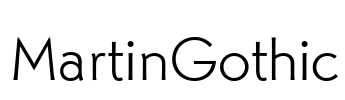 MartinGothic Font Image