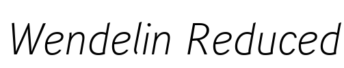 Wendelin Reduced Font Image