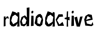 radioactive Font Image