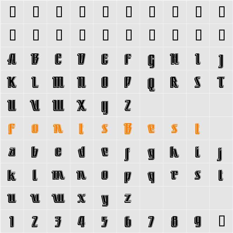 LittleDeuceCoupe Character Map