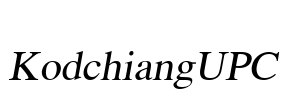 KodchiangUPC Font Image