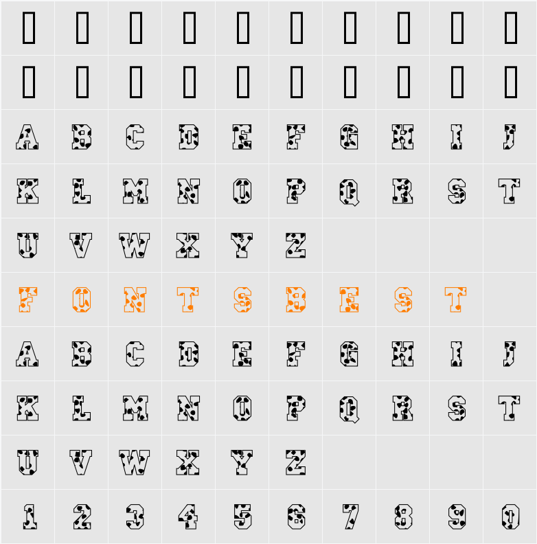 a_CampusSpots Character Map