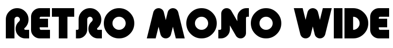 Retro Mono Wide Font Image