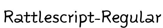Rattlescript-Regular Font Image