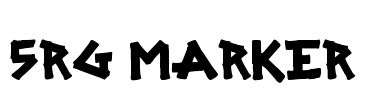 SRG MARKER Font Image