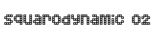 Squarodynamic 02 Font Image