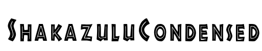 ShakazuluCondensed Font Image