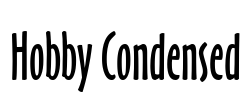 Hobby Condensed Font Image