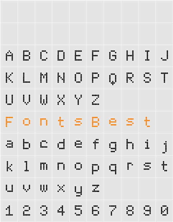 London Font Character Map