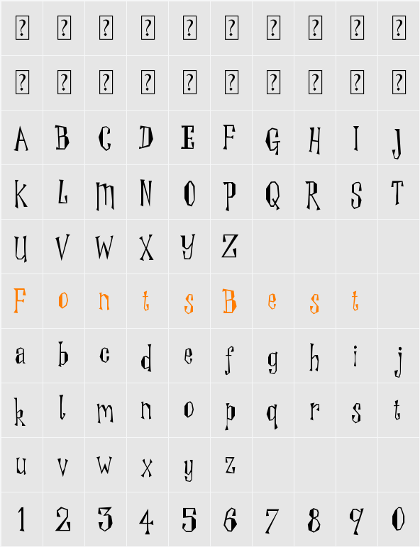 Winger Character Map