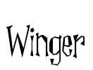 Winger Font Image