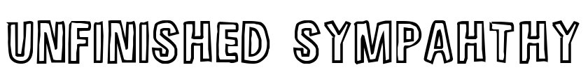 Unfinished Sympahthy Font Image