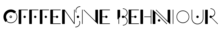 Offfensive Behaviour Font Image
