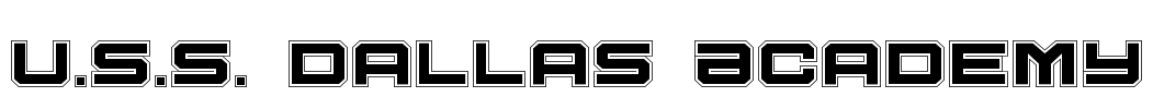 U.S.S. Dallas Academy Font Image