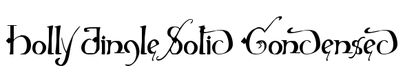 Holly Jingle Solid Condensed Font Image