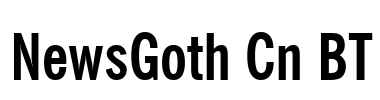 NewsGoth Cn BT