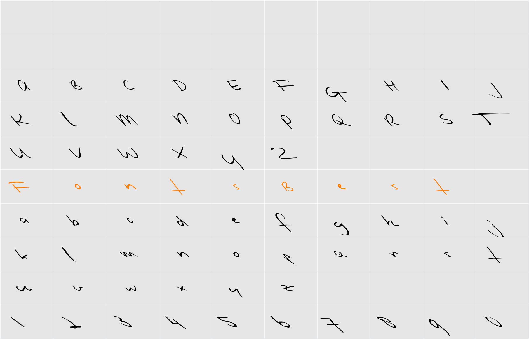 Slipstream Sweetheart Character Map