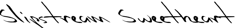 Slipstream Sweetheart Font Image