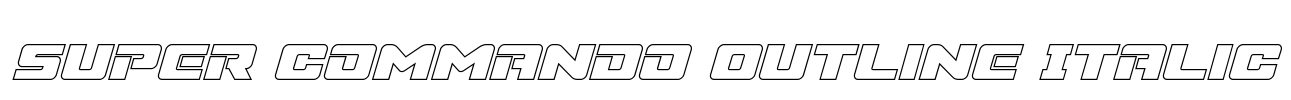 Super Commando Outline Italic