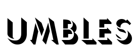 Umbles Font Image