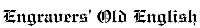 Engravers' Old English
