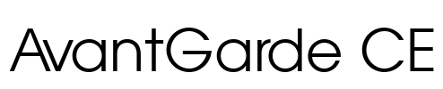 AvantGarde CE Font Image