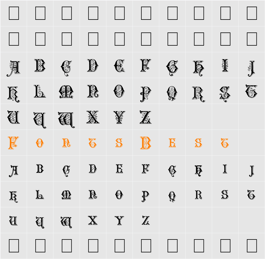 EmporiumCapitals Character Map