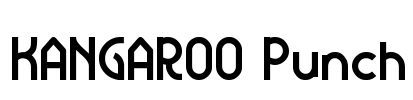 KANGAROO Punch Font Image