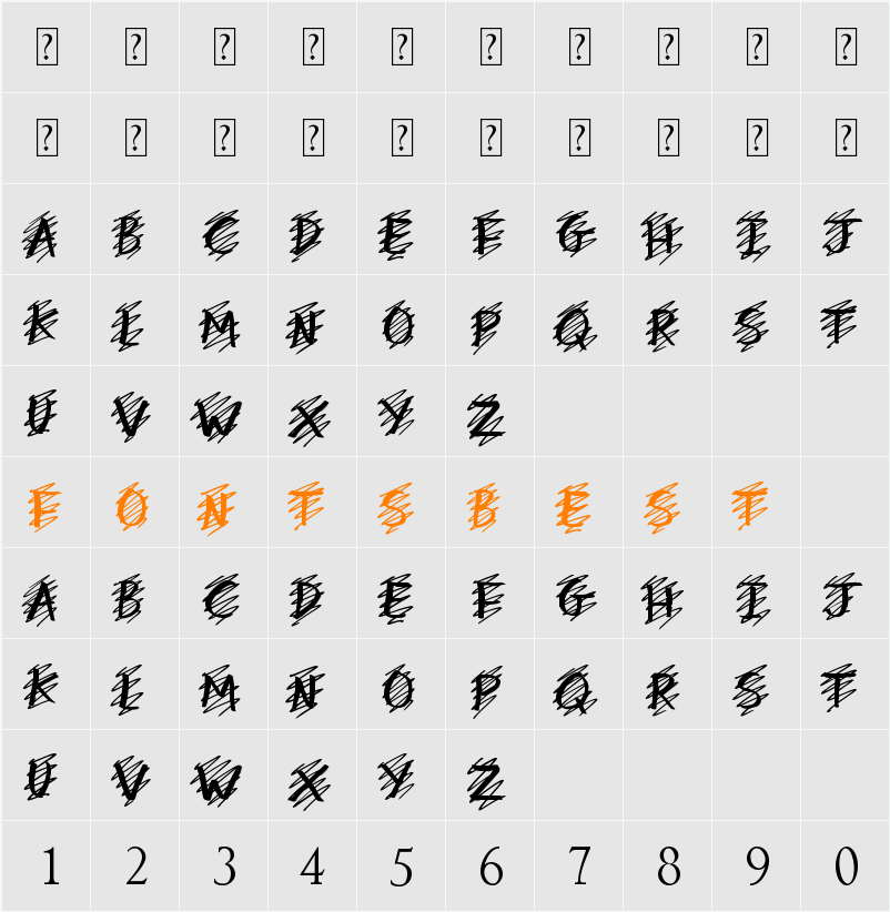 my mistake Character Map