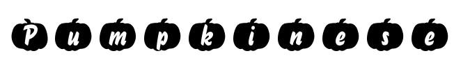 Pumpkinese Font Image
