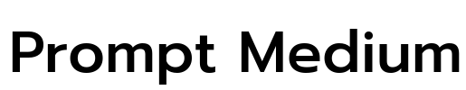 Prompt Medium Font Image