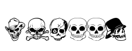 SKULLX Font Image