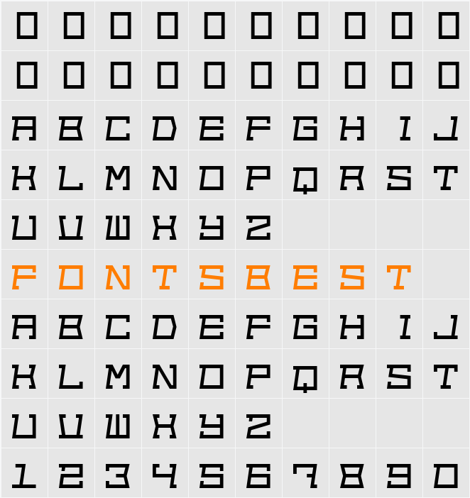 Out of sight Character Map