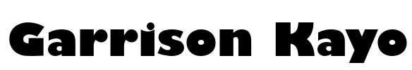 Garrison Kayo Font Image
