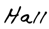 Hall Font Image