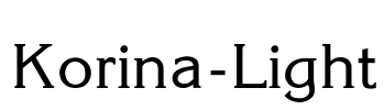 Korina-Light Font Image