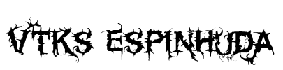 Vtks espinhuda Font Image