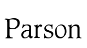 Parson Font Image