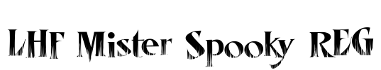 LHF Mister Spooky REG Font Image