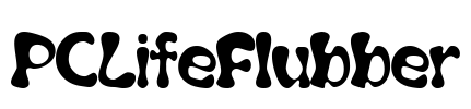 PCLifeFlubber Font Image