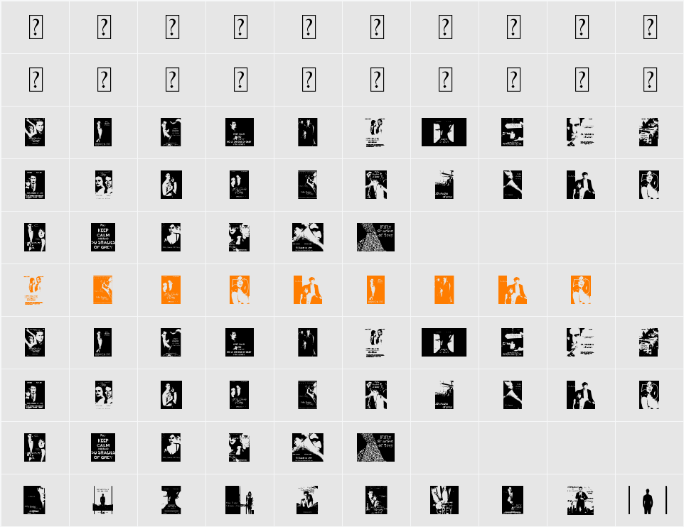 grey Character Map