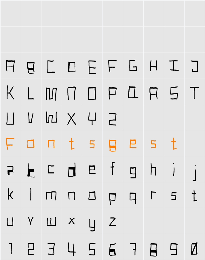 Robotic Handwritten Character Map