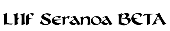 LHF Seranoa BETA Font Image