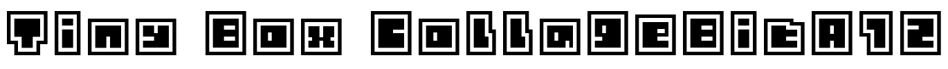 Tiny Box CollageBitA12 Font Image