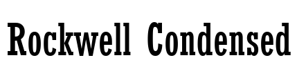 Rockwell Condensed